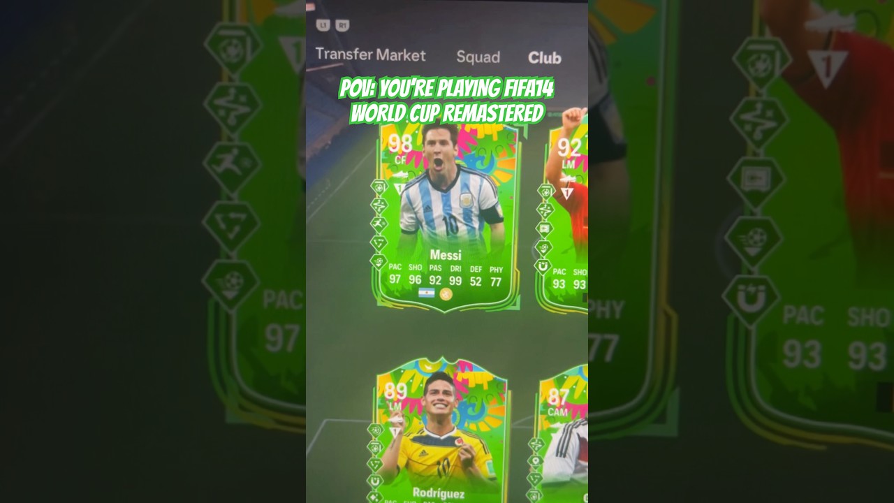 POV: You’re playing FIFA14 World Cup Ultimate Team remastered 🔥
