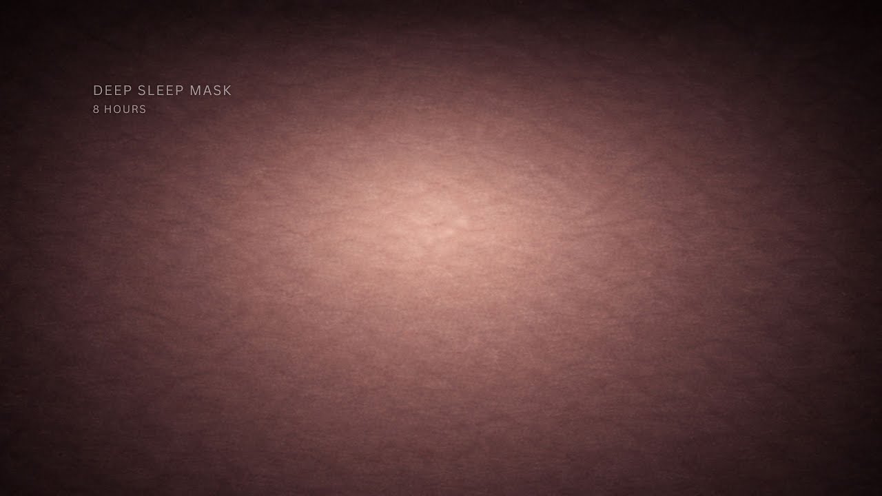 Deep Sleep Mask • 8 Hours • Pink Noise (Soft / Balanced) • No Music | Play All Night
