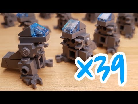 [LEGO Mini Robot Film] Let&rsquo;s build 39 T-Rexes! (similar with Godzilla)/ミニレゴロボゴジラっぽい/미니 레고 고질라 비슷한 로봇