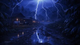 🔴 Heavy Rain and Thunder Sounds for Sleeping | Rain Thunderstorm White Noise for Deep Sleep