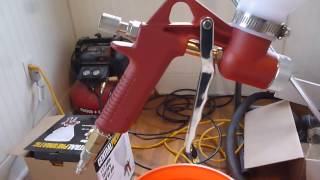 HARBOR FREIGHT TEXTURE HOPPER  GUN  REVIEW