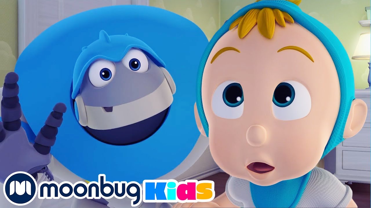 ⁣Peekaboo - Kids Video Subtitles | @ARPOTheRobot | Cartoons for Kids | Moonbug Literacy