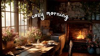 A Quiet Morning in the Countryside | Cozy Kitchen Ambience 🌼