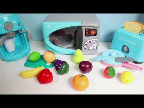 Toy Cutting Fits Velcro Cooking Playset Kitchen Spielzeug Schneiden Von Obst Klett Toy Food-11-08-2015