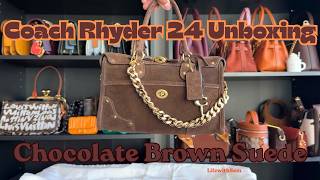 🤎🌟Coach Rhyder 24 Chocolate 🍫 Brown Suede Unboxing & 💬 Chit Chat 😅 screenshot 4