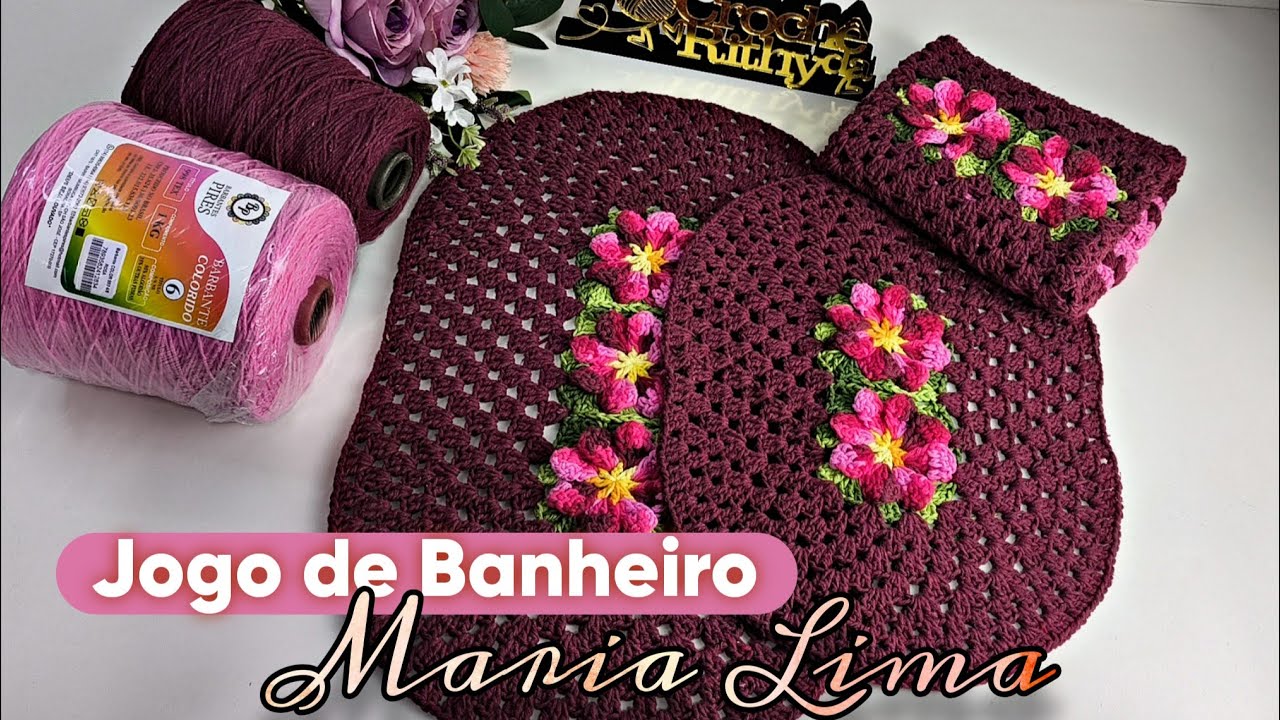 JOGO DE BANHEIRO MARIA LIMA ESSA COMBINAÇÃO FICOU TOP 