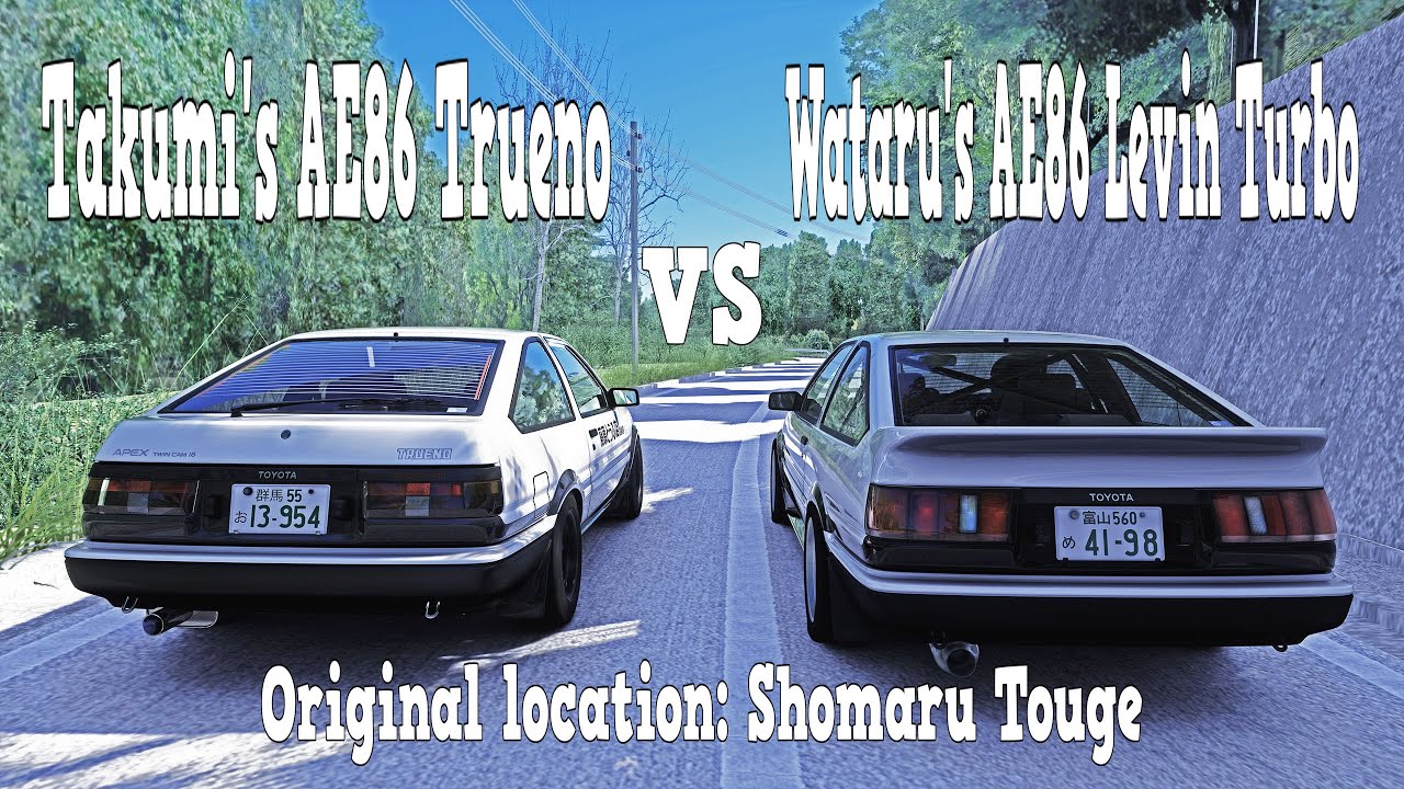 AE86 Trueno ⚡ AE86 Levin Turbo | Shomaru Touge Battle | Assetto Corsa