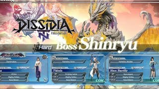 Yuna vs Shinryu Hard difficulty [Dissidia Final Fantasy NT]
