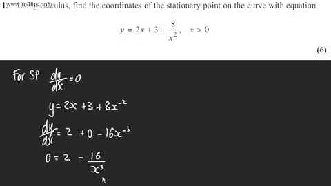 q1 - C2 Edexcel May 2013 Replacement Paper   Quick worked examples   core 2 AS maths