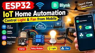 ESP32 IoT Home Automation | Control Light & Fan from Mobile 📱 | Smart Home Project screenshot 5