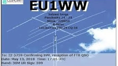 40m CQWW EU1WW 28 10 18 @ 15 28 UTC