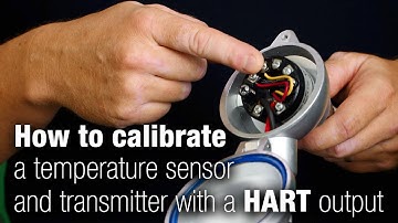 How to calibrate a temperature sensor and transmitter with a HART output