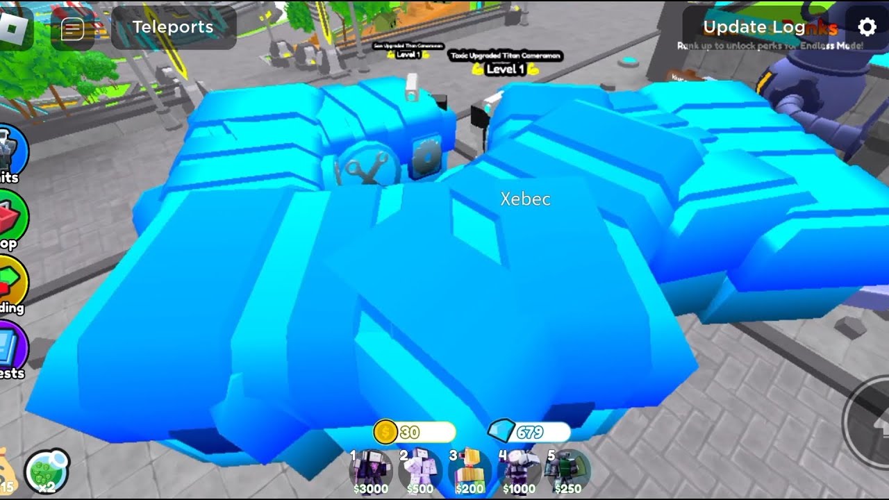 Roblox|toilet tower defense|วินาทีใด้ hyper upgrade titan speaker man🫨🫠 ...