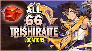 All 66 Trishiraite Locations (Up to 198 Trishiraite Possible) - Efficient Farming Route | Genshin