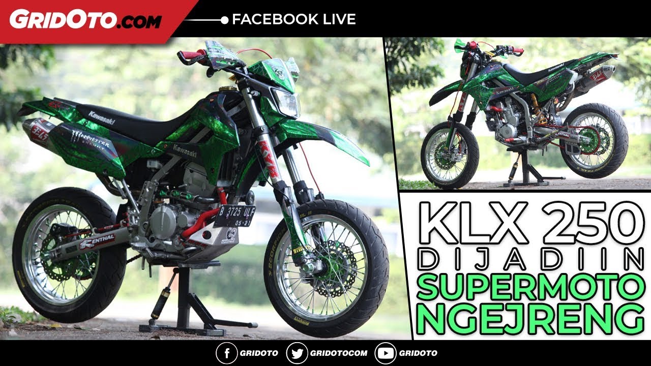 Biaya Modifikasi Kawasaki KLX 250 Supermoto Touring Ini Tembus Rp