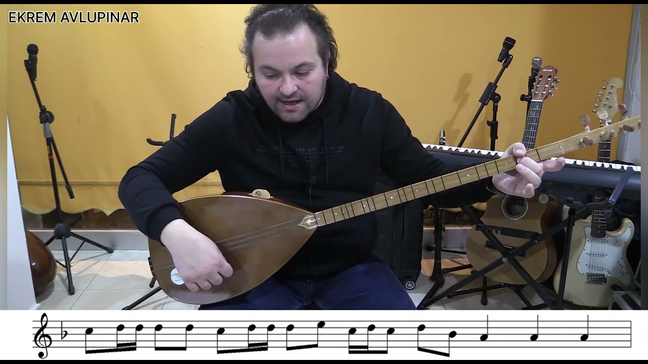 Elif Dedim Be Dedim Türküsü 1.Bölüm  Solfej ve İcrası Uzun Sap Bağlama Yeni Başlayanlar