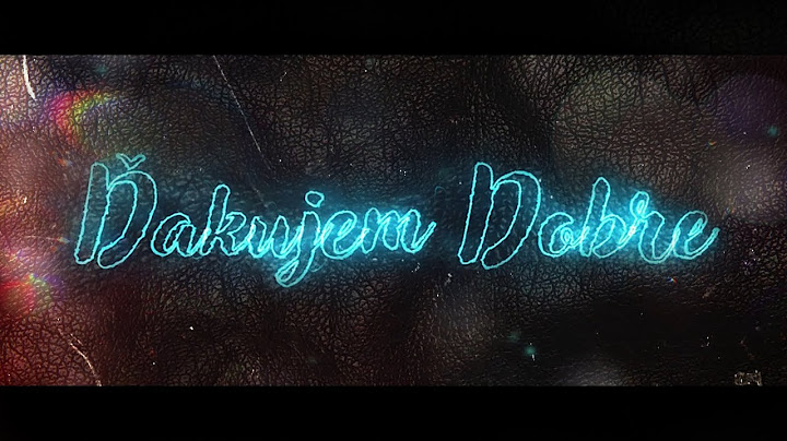 BOKI -  ĎAKUJEM DOBRE  (Lyrics Video)