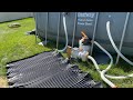 Costco BestWay pool | solar Heater set up.