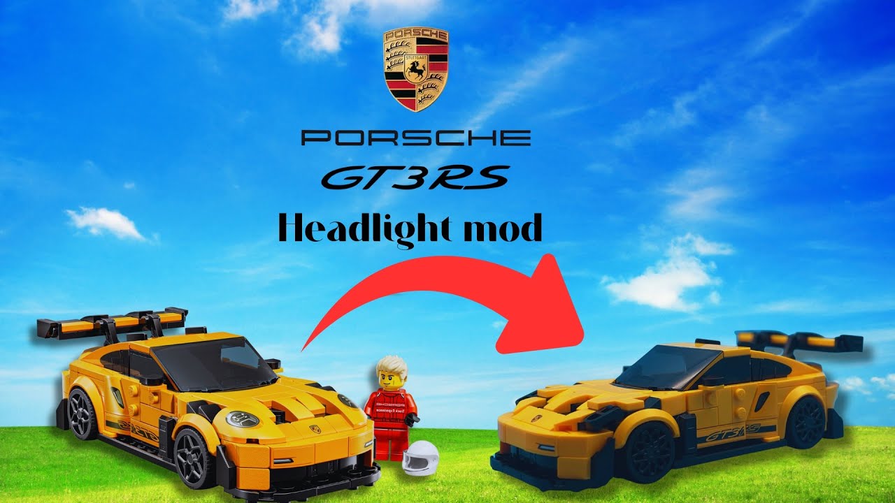 EASY Lego Porsche 911 GT3 RS Headlight Mod..