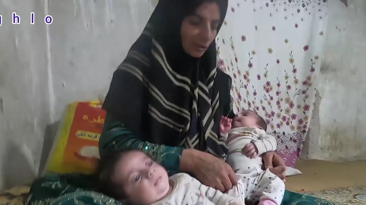 Taking care of the twins and making a heating pipe for the twins so that they don't get cold