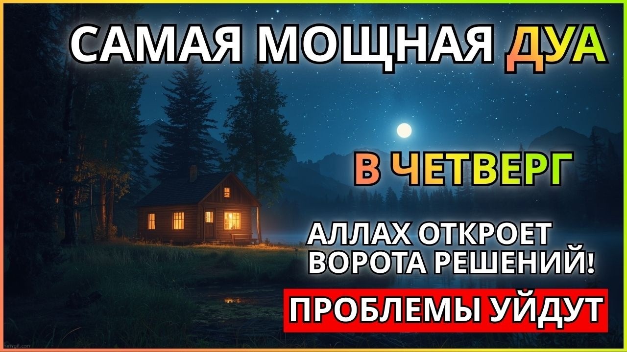 САМАЯ СИЛЬНАЯ ДУА ВО ЧЕТВЕРГ! РИЗК, БОГАТСТВО, УСПЕХ, СЧАСТЬЕ!