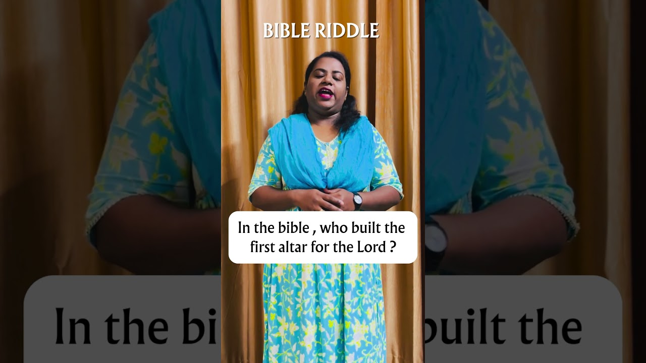 In the bible , who built the first altar for the Lord ?