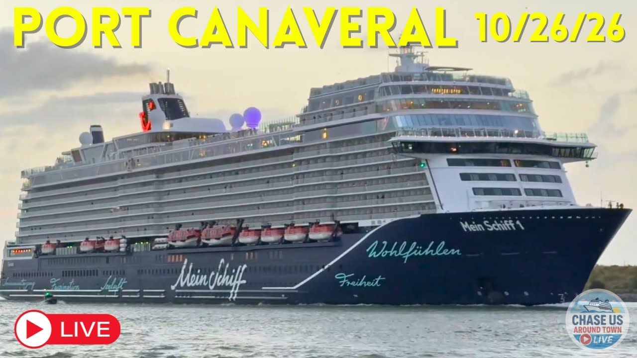 🔴 LIVE: Watching Mein Schiff 1 Leaving Port Canaveral LIVE! (October 26, 2026)