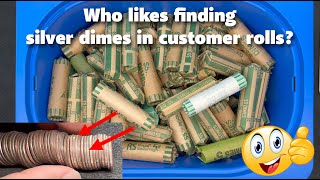 $360 Customer Wrapped Dime Hunt - Best Silver Dime hunt on my Channel
