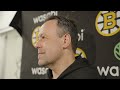 Marco Sturm talks after the Bruins have practice @ FLA