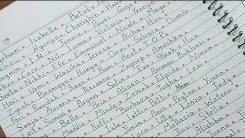 Writing my subscribers names Live! #nameart #handwriting