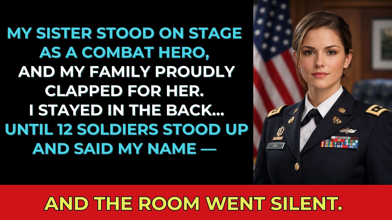 My Sister Claimed My Battlefield Heroism — 12 Soldiers Stood Up at the Gala