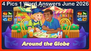 4 Pics 1 Word – Daily Puzzle Answers June 2026 - Around the Globe #4Pics1Word screenshot 2