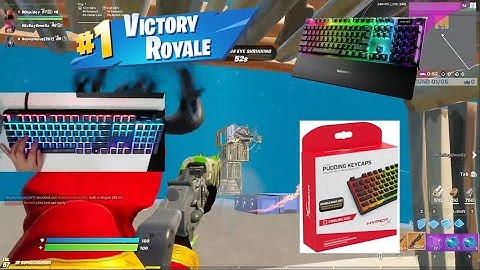 HyperX Pudding Keycaps Unboxing 🤩 Fortnite ASMR Gameplay