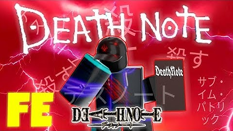 Script Showcase | Fe DeathNote