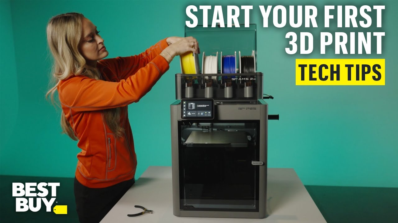 Starting Your First Print on the Bambu Lab P2S AMS Combo 3D Printer ...