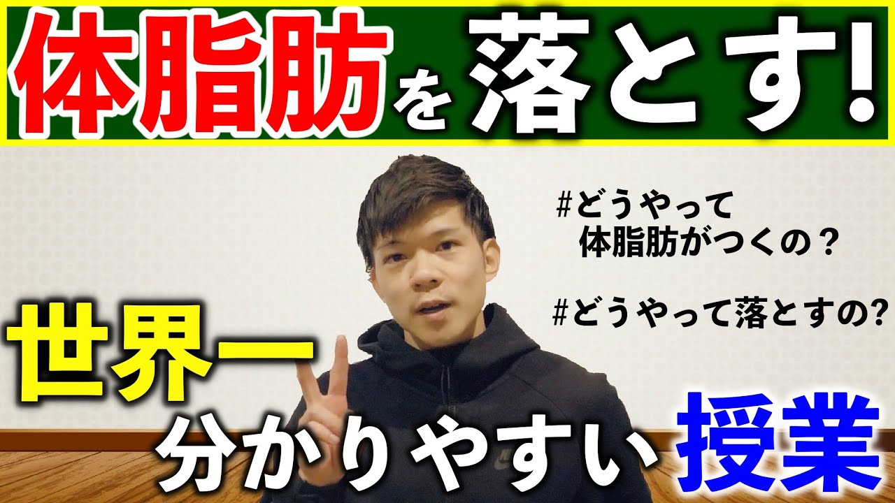 痩せたい人が知るべき効率よく体脂肪を減らす方法 科学的に正しいダイエット Youtube