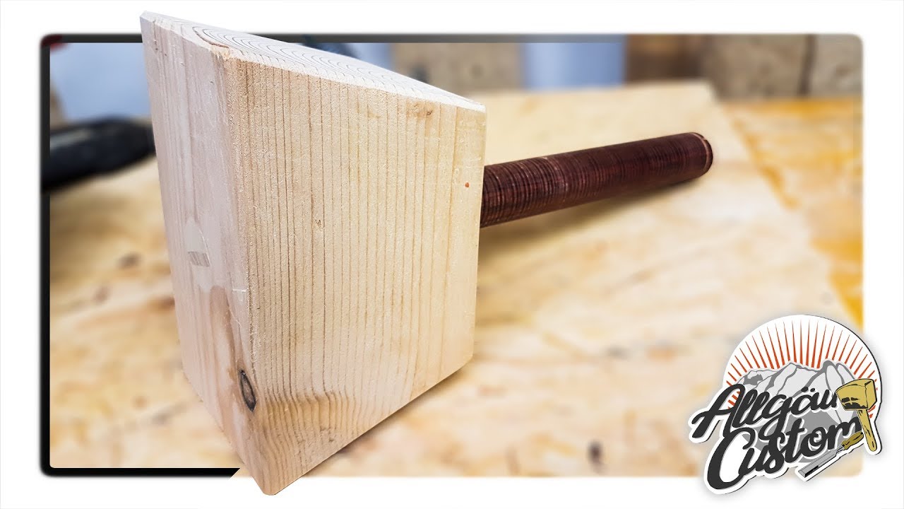 Holzhammer selber bauen / Einfaches Tutorial / Make a mallet /German