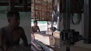 Village wood cutting at sawmill #sawmill #wood #shorts