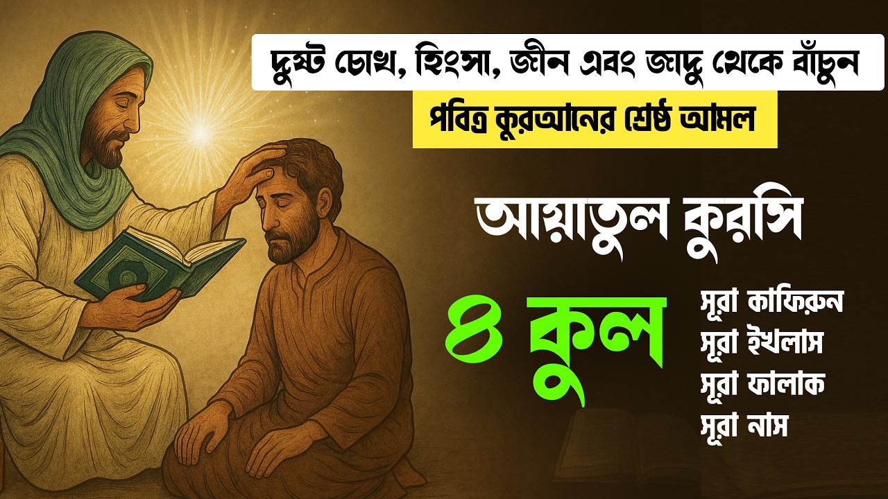 সুমধুর কণ্ঠে ৩ কুল | সূরা ইখলাস, সূরা ফালাক, সূরা নাস | 3 Qul, Sura Ikhlas, Sura Falak, Sura Nas |