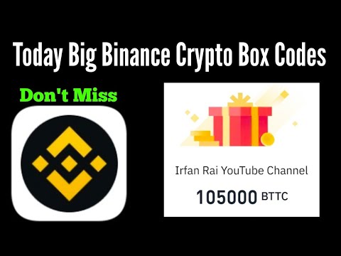 New Binance crypto box codes Today | new and big binance crypto box ...