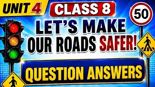 Lets make our road safer | solved exercise | class 8 - unit 4 | urdu translation | english book PCTB