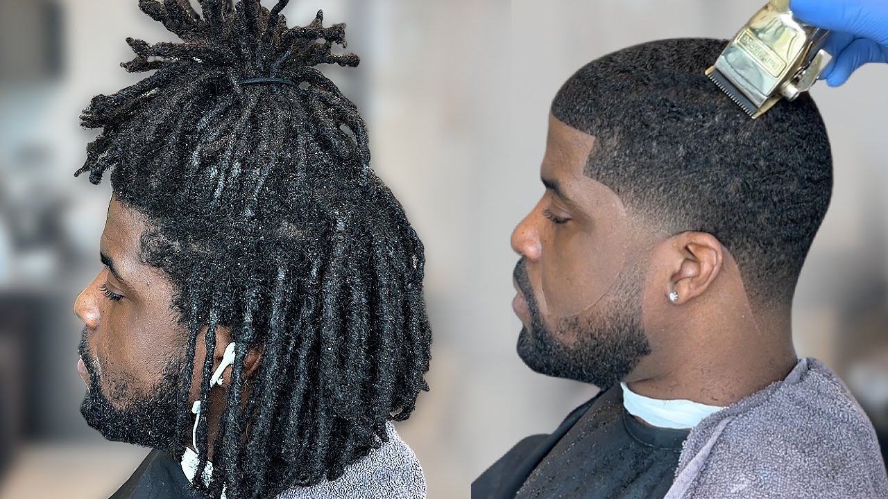 HOW TO CUT AND TRANSFORM LOCS TO A TAPER FADE | BARBER TUTORIAL | GAMECHANGER | MUST SEE