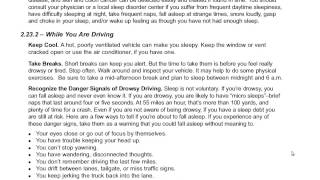 Section 2 Driving Safely 2.22 to 2.24 New York Commercial Drivers Manual