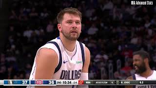 Luka Doncic 39 pts 10 reb 10 ast vs Detroit Pistons 2024-03-09