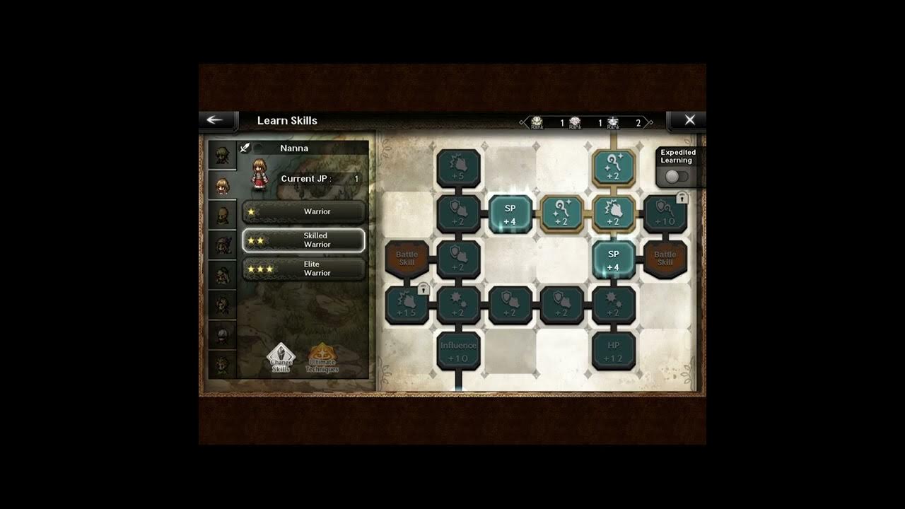 Learning Skills & battle skill using JP’s • Octopath Traveler CotC • Scarecrow, Nanna and 9s