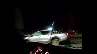 Failed attempt at beating a train in Chile