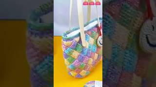 Easy Knitted Bag for Beginners | DIY Handmade Bag”#shortsviral #handmade #knittedbag#crochetpattern#