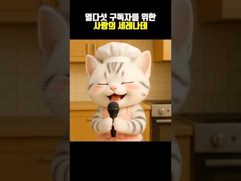 구독자를 향한 사랑의 세레나데  #고양이 #요리로그 #cat #요리 #먹방 #노래