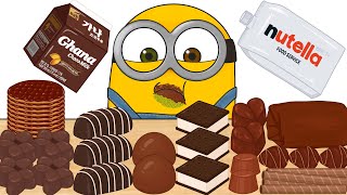 [ASMR] 미니언즈 밥 초코 애니먹방(Minions Bob Chocolate Food Animation Mukbang)