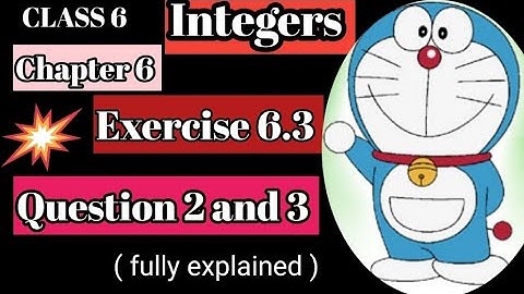Question 2 and 3 of exercise 6.3 Of Chapter 6 Integers of class 6 maths by MathShooking